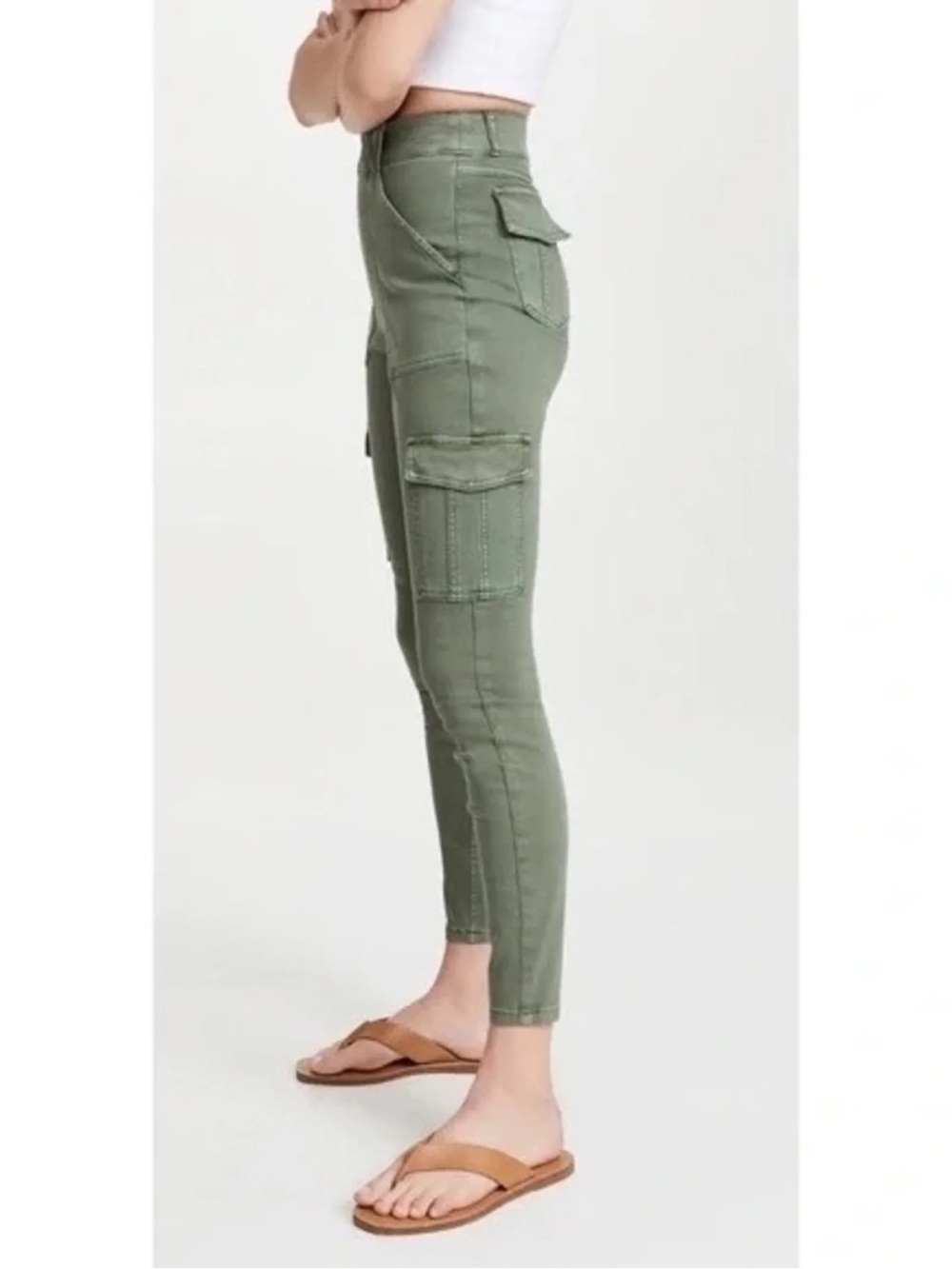SPANX Olive Cargo Skinny Pants  - Women